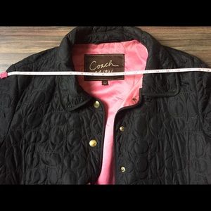 Quilted Coach Logo Coat